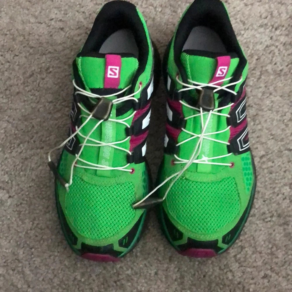Salomon Women's Green + Pink Trail Running Sneakers